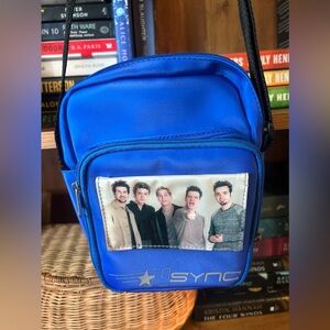 Vintage NSYNC Collectors CD Case Mini Fanny Shoulder Bag Zippered Pockets